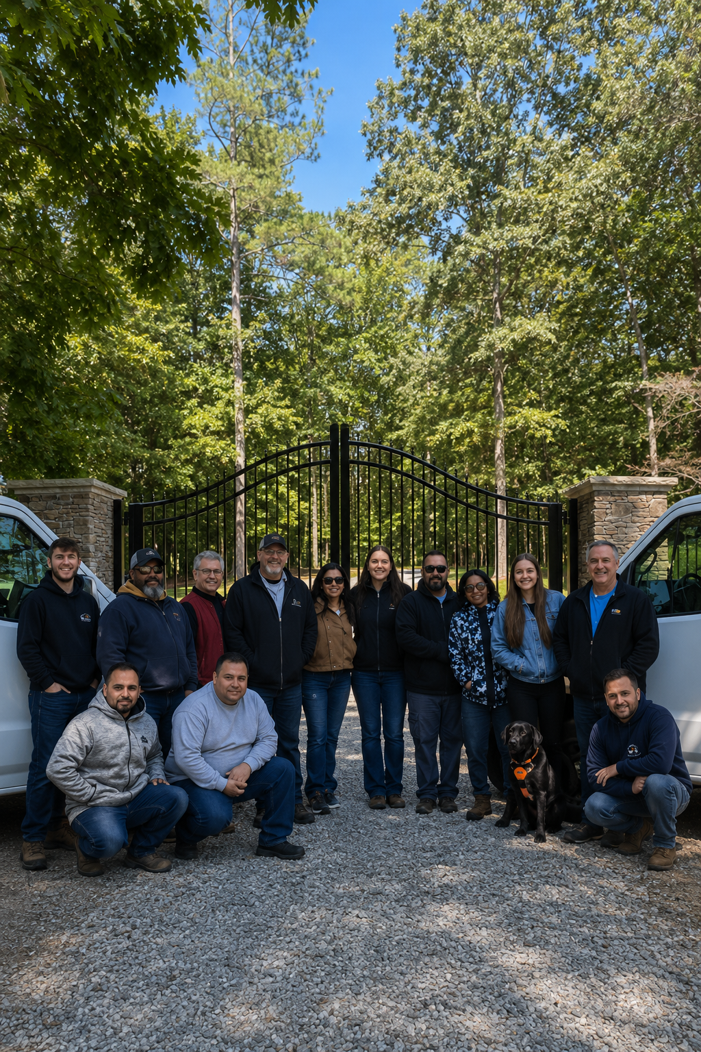 The Gate Doctor® at work on an automatic gate system