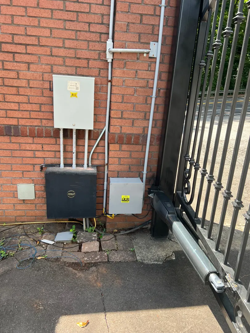 Automatic gate installation