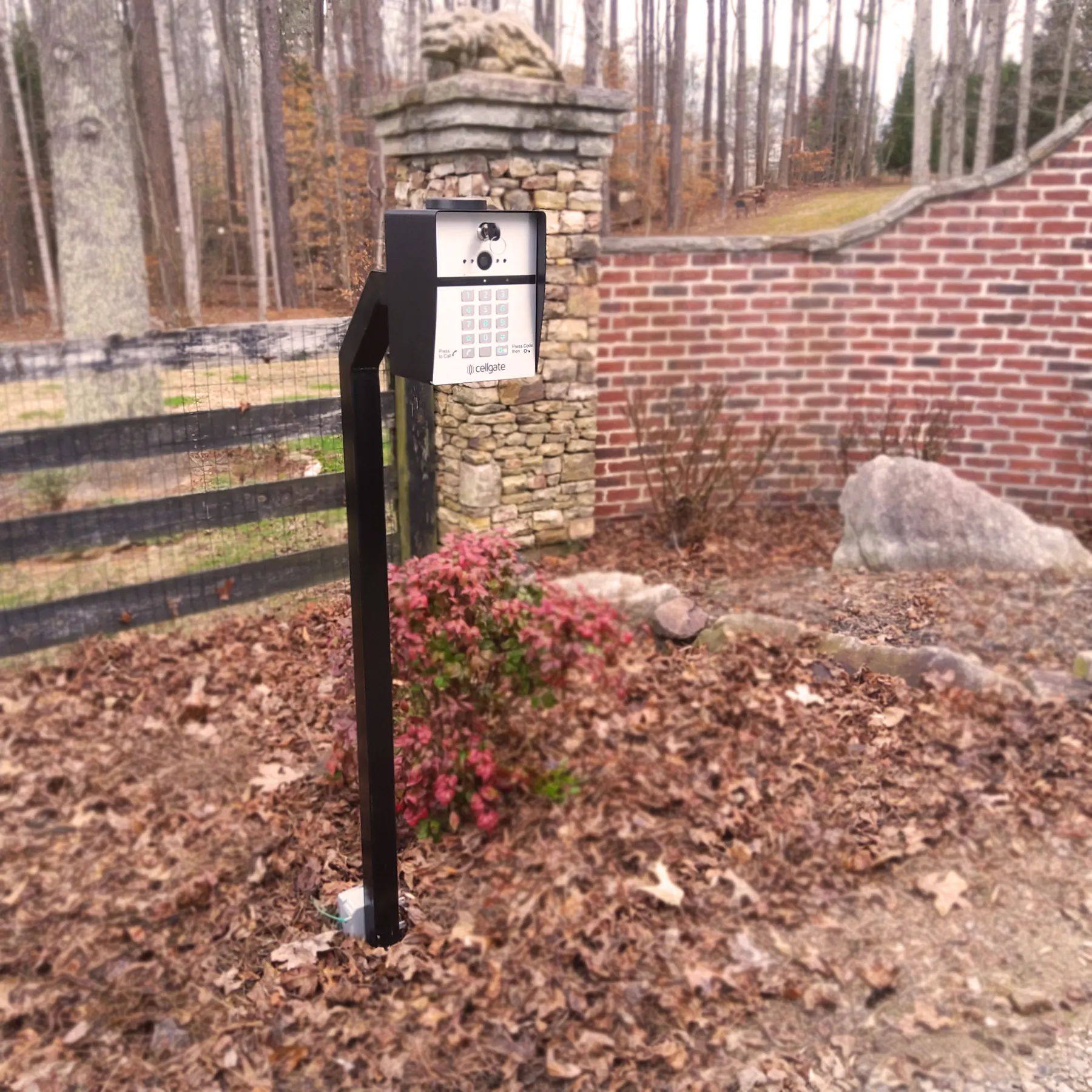 Gate access control keypad installed by The Gate Doctor® in Atlanta