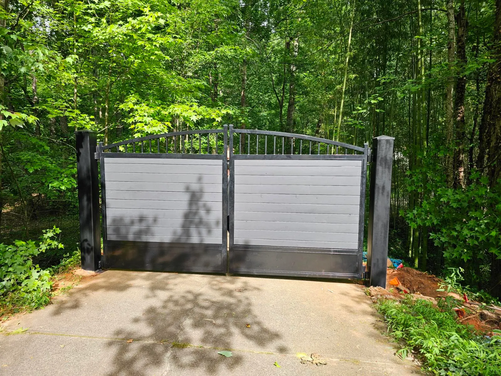 Gate With Wood Slats